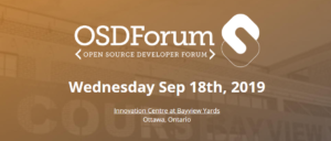 Open Source Development Forum - Wed. 18-September @ Innovation Centre at Bayview yards | Ottawa | Ontario | Canada
