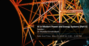 Online Talk: AI in Modern Power and Energy Systems (Part II)
