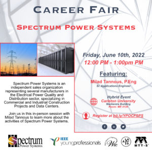 Career Fair Event - Spectrum Power Systems @ Carleton University - ME4124 | Ottawa | Ontario | Canada